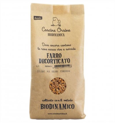 Farro decorticato Biodinamico - 500g - Cascine Orsine