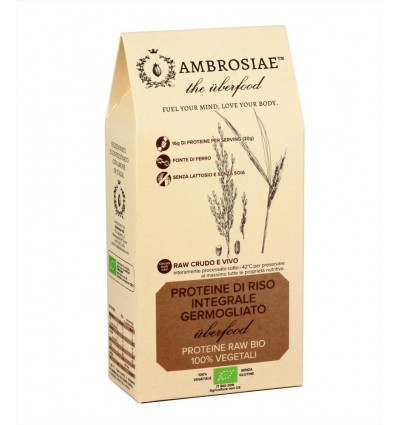 Proteine di Riso Integrale Germogliato Biologiche - 200gr - Ambrosiae