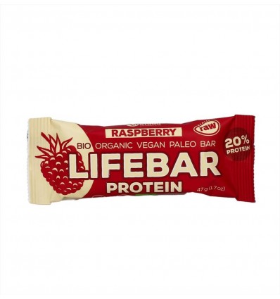 LifeBar al Lampone - Barretta Bio Raw Vegan - 47g - LifeFood 