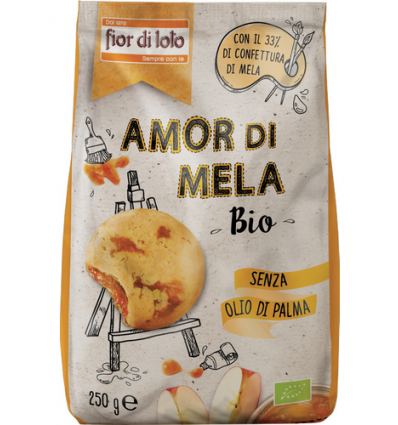 Biscotti Amor di Mela Biologici - 250g - Il Fior di Loto