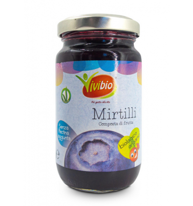 Composta di mirtilli senza pectina Biologica - 220g - Vivibio