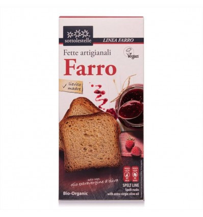 Fette biscottate di Farro Biologiche - 200g - Sottolestelle