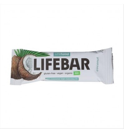 LifeBar al Cocco - Barretta Bio Raw Vegan - 40g - LifeFood 