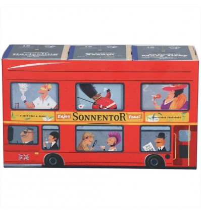 London bus - selezione Tè nero - 3 scatole da 18 bustine - Sonnentor